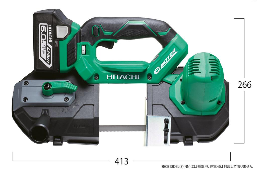 HiKOKI 18V Rotary Band Saw and Case Sold Separately Round Pipe Cutting Dial Type Continuously Variable Speed CB18DBL(S) Charger 83mm CB18DBL(S)(NN)