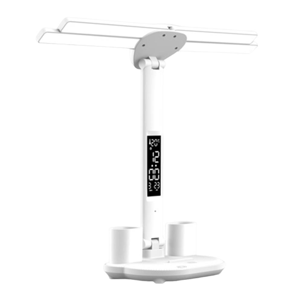 3 Colors Penholder Desk Lamp 4 Heads Tabletop Reading Lamp Convenient Led Bedside Lamp  Learning