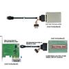 Cablecc U2 zu Slimline 4i NVME PCIe SSD Kabel für Mainboard SSD 750 p3600 p3700 50CM U.2 SFF-8639 SFF-8654 M.2