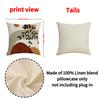 Nordic Ins Pillow Case Olive Leaf Sunset Print Decorative Linen Cushion Living Room Versatile Soft Furnishing Sofa Cushion