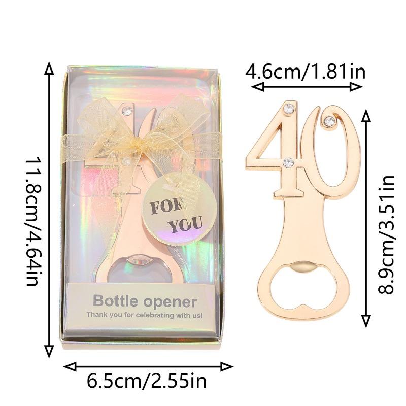 Digitaler Flaschenöffner, Bierflaschenöffner aus Zinklegierung, Kleine Geschenke für Hochzeits- und Geburtstagsfeiern
