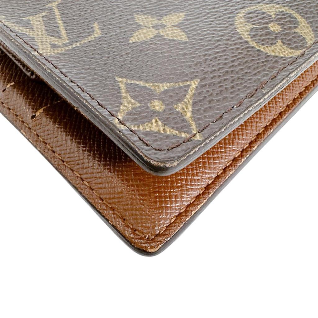 Louis Vuitton Cartes Crdit Monet Wallet Monogram Canvas Brown Unisex M61665 Used