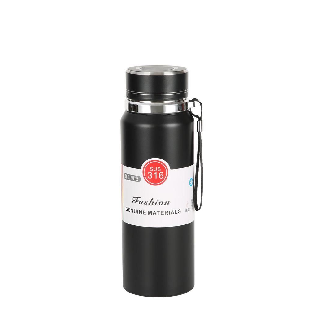 Premium 316 Stainless Steel Portable Sports Thermos with Tea Infuser and Lanyard