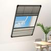 Pleated Mosquito Net - Double Pleated Blind - Aluminum 80x160 Cm - PET Light-Blocking Awning - Insect Screen Mesh