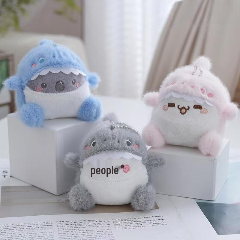 Mini Plush Toy Claw Machine Keychain Charms
