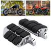 Motorcycle Footpegs Footrest CNC Aluminum Alloy Rubber   Replacement For