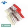 140PCS Zener Diode Kit 1W 3.3V-24V Voltage Regulator Diodes Set 14 Values 3.3V 10V 3.9V 12V 4.7V 15V 5.1V 16V 6.2V 18V 6.8V 20V