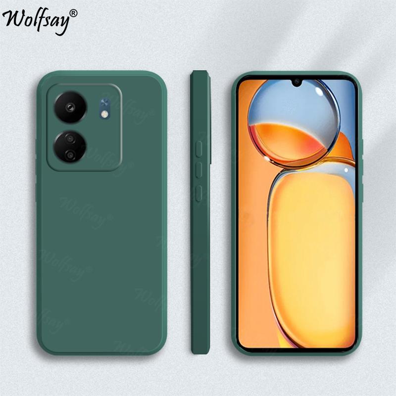 

Конфетный чехол для Xiaomi Redmi 13C Чехол Противоударный Мягкий Оригинальный Жидкий Силиконовый Задний Чехол для Redmi 13C Чехол для Redmi 13C 13 C For Redmi 13C (4G)