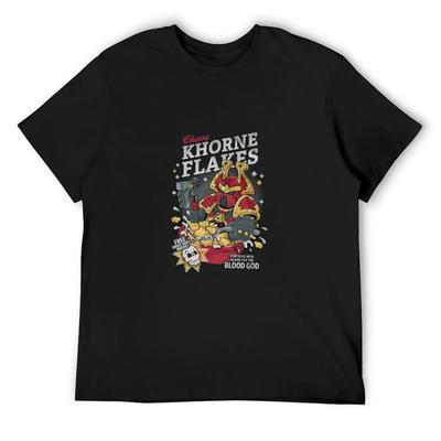 Chaos Khorne Flakes Fortified with Blood for the Blood God Classic TShirt1046 T-Shirt Summer 2025 T Shirts for Men Cotton