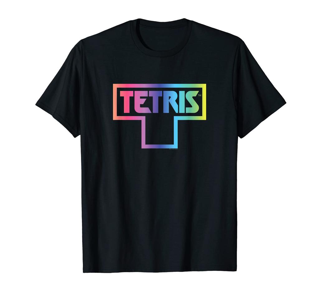 Tetris color fade logo T-shirt