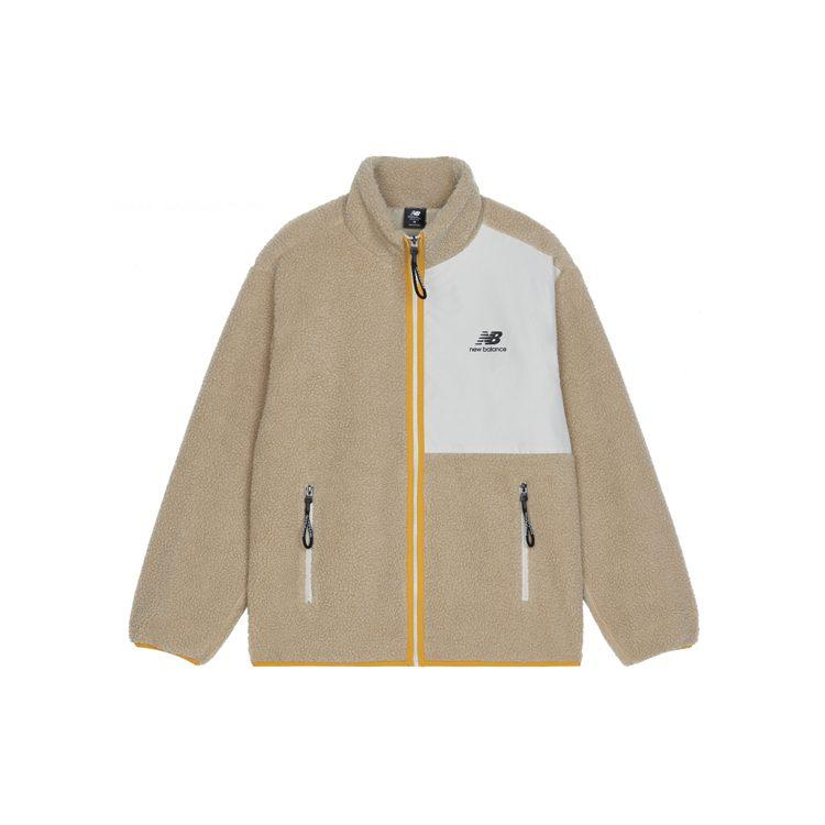 New Balance Velvet Jackets Unisex Khaki Stand Collar Moderate AMJ13346-DWW