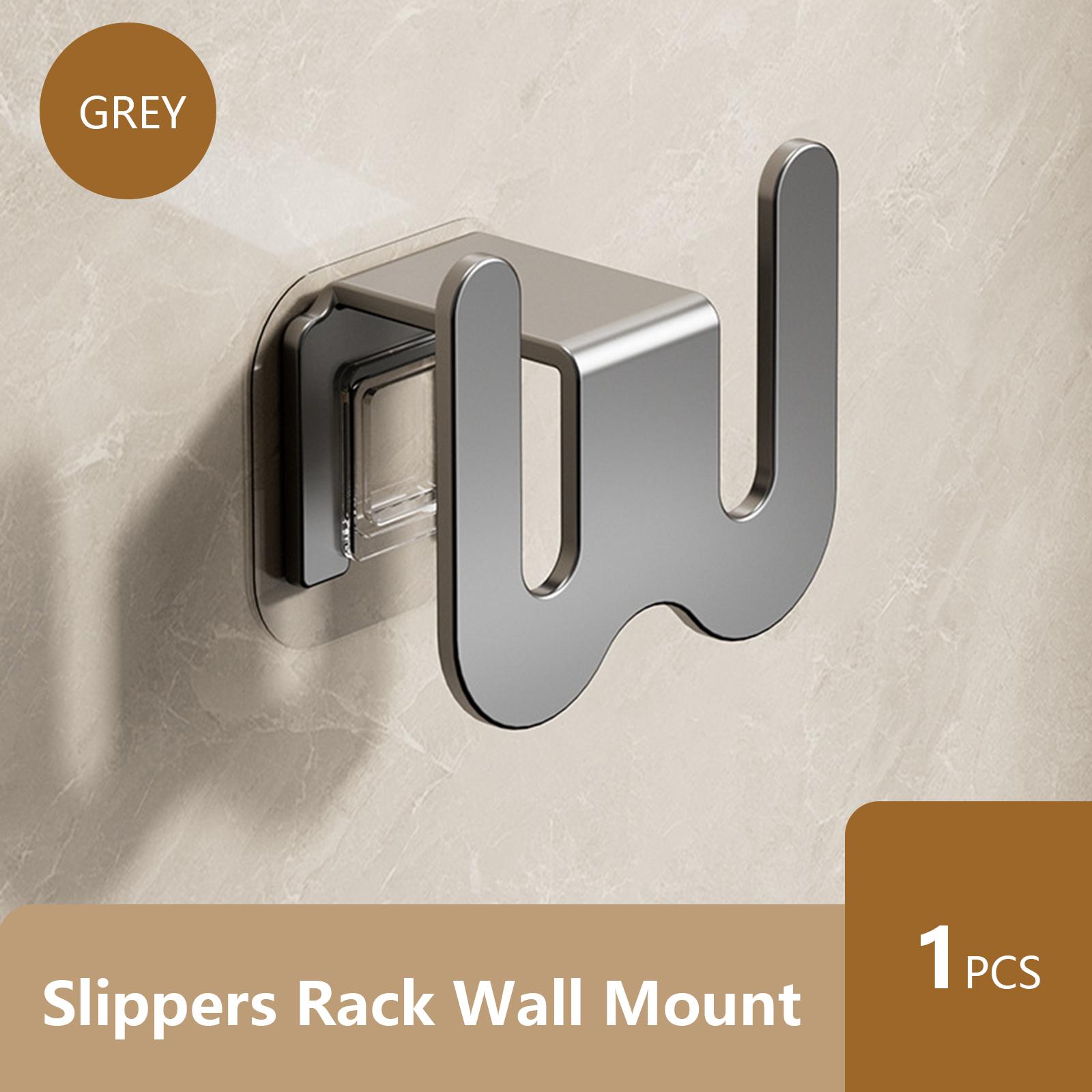 

Полка для тапочек без перфорации, простая ванная комната, крючок для тапочек, дренажная полка для унитаза, настенная стойка для аккуратного хранения обуви в спальне