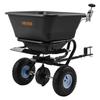 Tow Behind Lawn Spreader, 3m Spreading Width, Garden & Lawn Spreader with Universal Hitch, 38.6kg Capacity & 10 in All-Terrain Tires, Seed Fertilizer