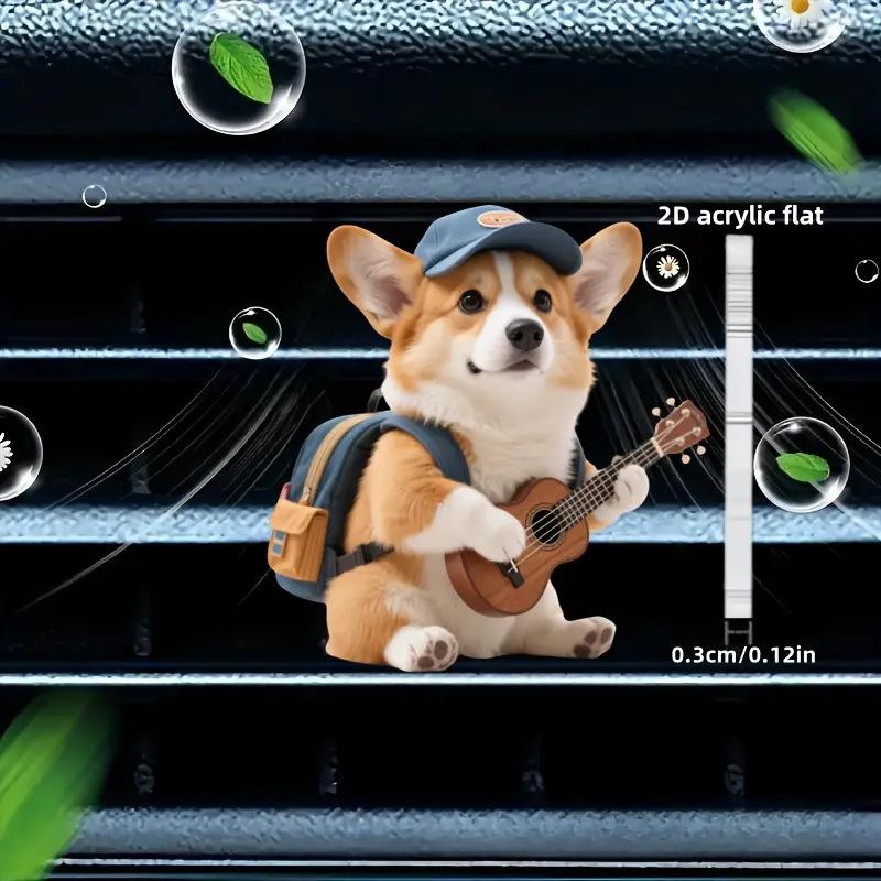 Acrylic Car Vent Clip Aromatherapy Air Freshener Holder 2D Decorative Clip For Car Ac Vents