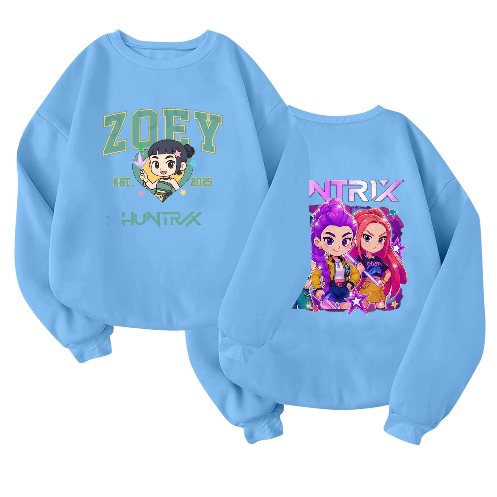 

Детский модный легкий пуловер с длинным рукавом и круглым вырезом с карманами, пуловер с принтом 160 синий