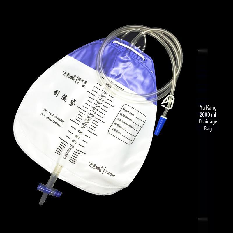 1000ml Disposable Anti-reflux Catheter Urine Drainage Bag with 1.1m Tube for Home Use