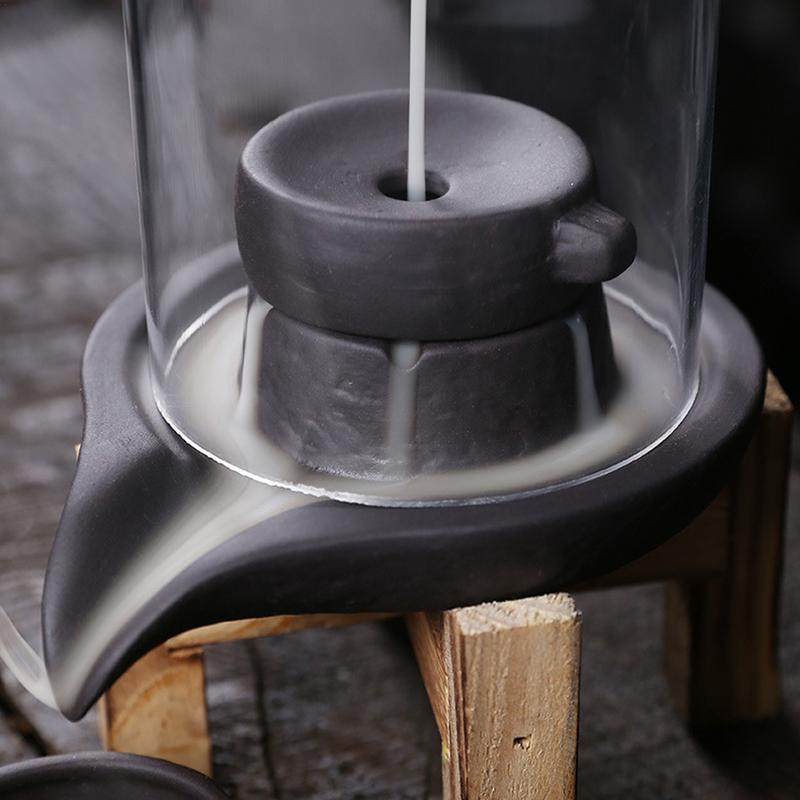 

Керамическая курильница ручной работы с водопадом дыма, курильница с обратным потоком, держатель для благовоний в гостиной, украшение по фен-шуй United States