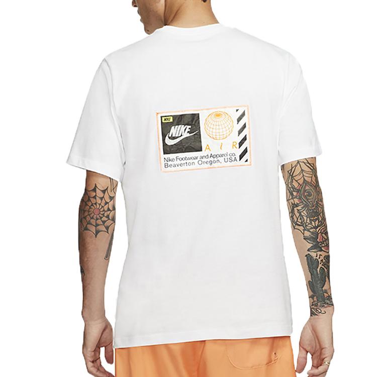 Nike Global Earth Print Short Sleeve T-Shirt Men Tops White CT6541-100