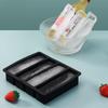 Strip-shap Ice Cube Trays Giant Silicone Ice Cubes Square Tray Mold Non-toxic Durable Wine Ice Cube Easy-Release Ice Cube Molds
