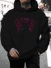 2026 Music Festival Summer New Arrival Unisex Casual All-Match Style Fashion Hoodie with Individual 51% Angel 49% Demon Wing Pattern Design Letter Des