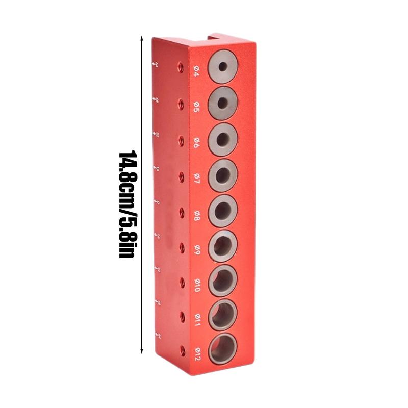 Drill Block Guide Metal Pocket Precision Woodworking Hole Drilling Jig Puncher Positioner Tool Drill Guide For Woodworkers