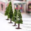 Cabilock 10pcs Sandbox Pine Trees Micro Landscape Material Construction Pine Tree Model Sand Table Decoration Lightweight and Portable Mini