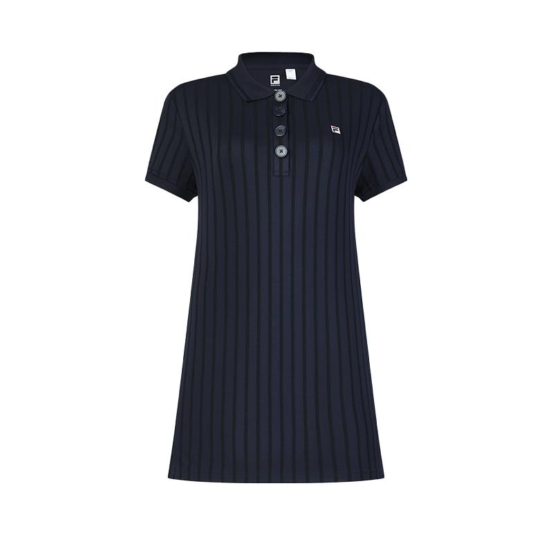 New FILA Short Sleeved Dress Women's RD Royal Blue A11W433303FNV