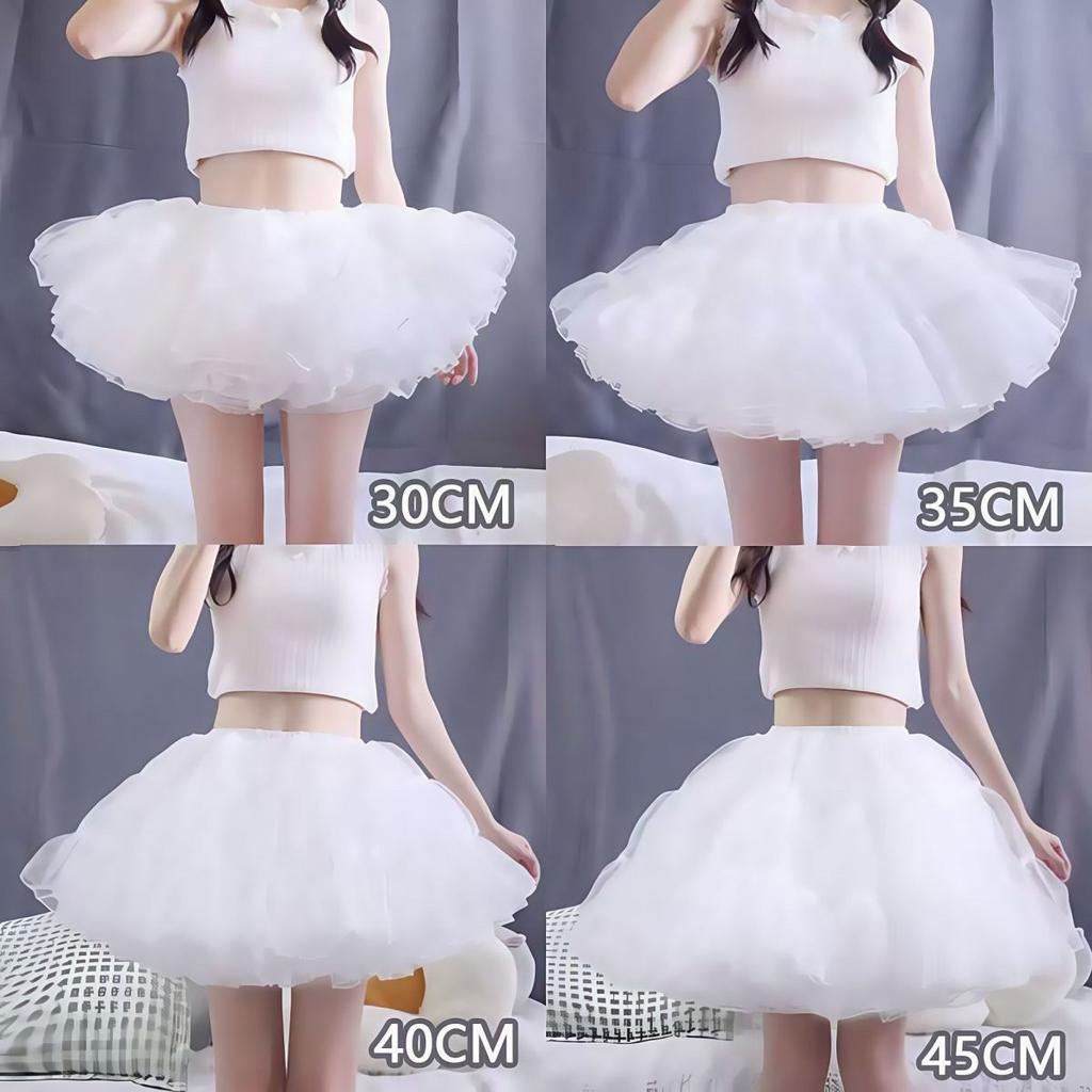 Jupon Soucoupe Volante Lolita - Crinoline Sans Baleines Volume Maximum, Jupon Invisible Sans Fil pour OP/JSK Gothic Sweet Quotidien
