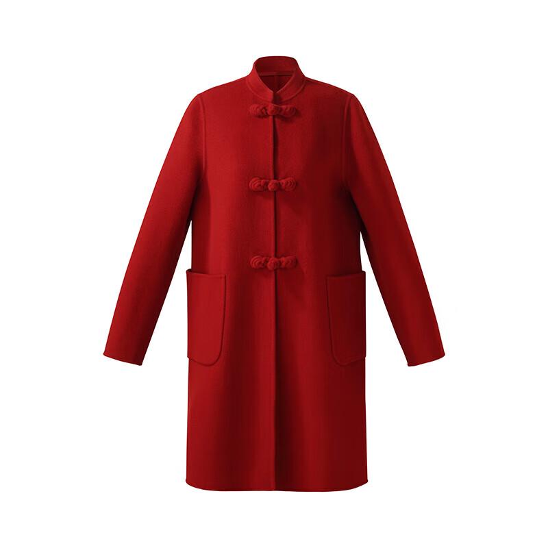 GOELIA Tencel Wool New Chinese Style Double-faced Coat