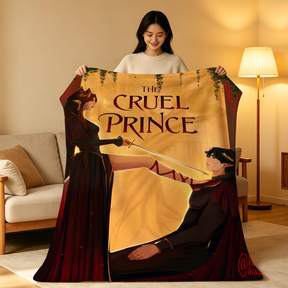Novel T-The C-Cruel P-Prince Throw High-Density Short Plush Blanket Soft Skin-Friendly for Sofa Nap Air-Conditioned Room