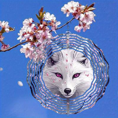 10 Inch Hanging Wind Spinner with 360 Degree Hook for Balcony Garden Decor Spring Summer Outdoor Decoration