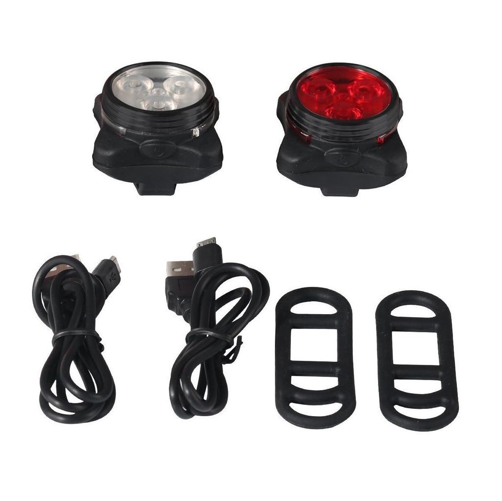 High Brightness USB Rechargeable LED Bicycle Taillight Rear Light Signal Lamp