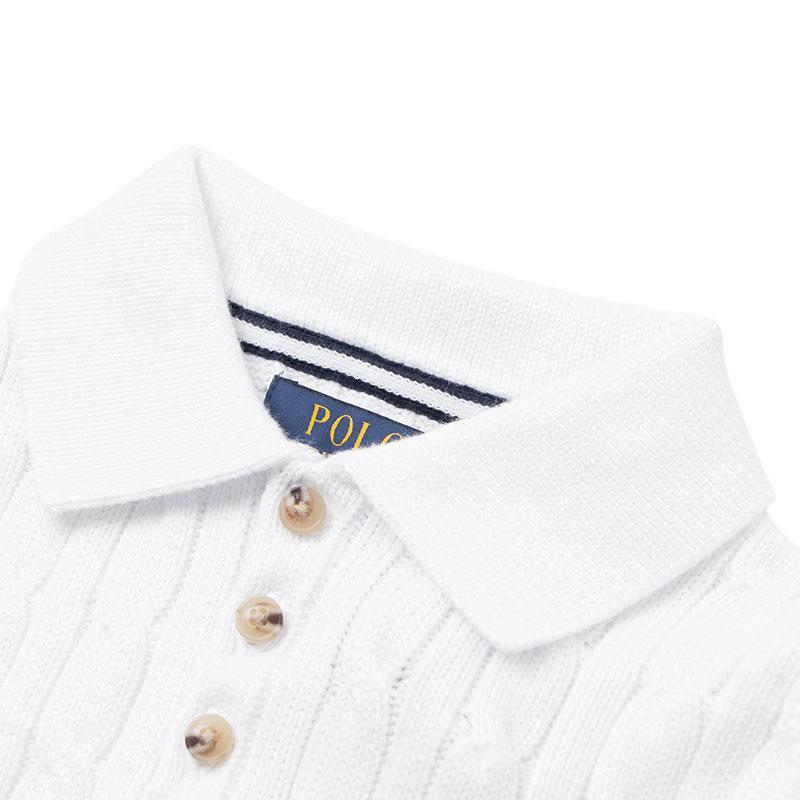 Polo Ralph Lauren Polo Kragen Zopfmuster Pullover Kinderpullover CWPOSWEY6820689-100
