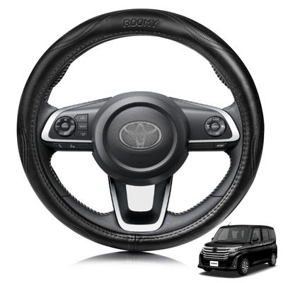 ElitingCar Lenkradabdeckung für Toyota Roomy November 2016 Premium Echtes Stilvolles 3D Exklusives Auto Verstärktes Alterungsbeständiges Einfaches Innenraum-Dressing für Ihren