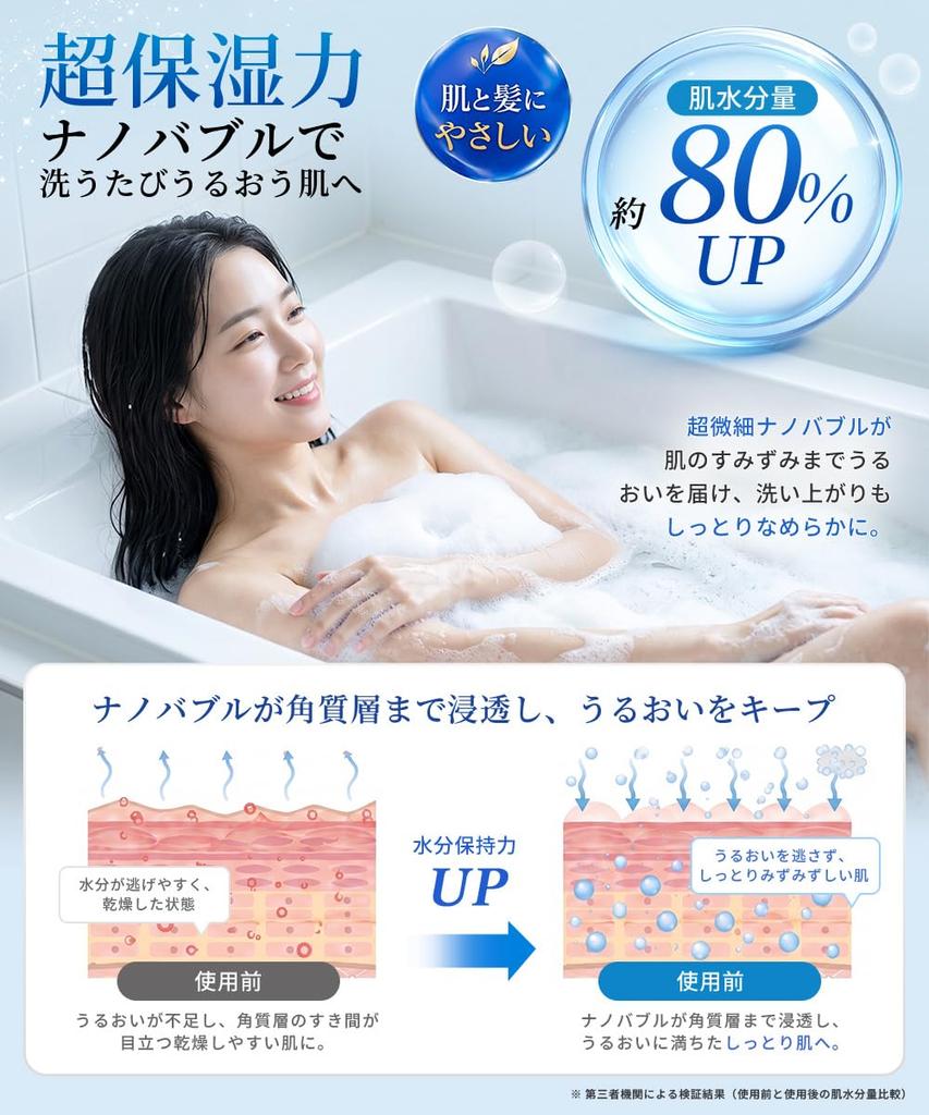 Shower Head with Water Increased Water Water 6 Water Flow Settings and High Pore Skin and Hair Easy Micro-nano Bubbles, Saving, Pressure, Shut-off,