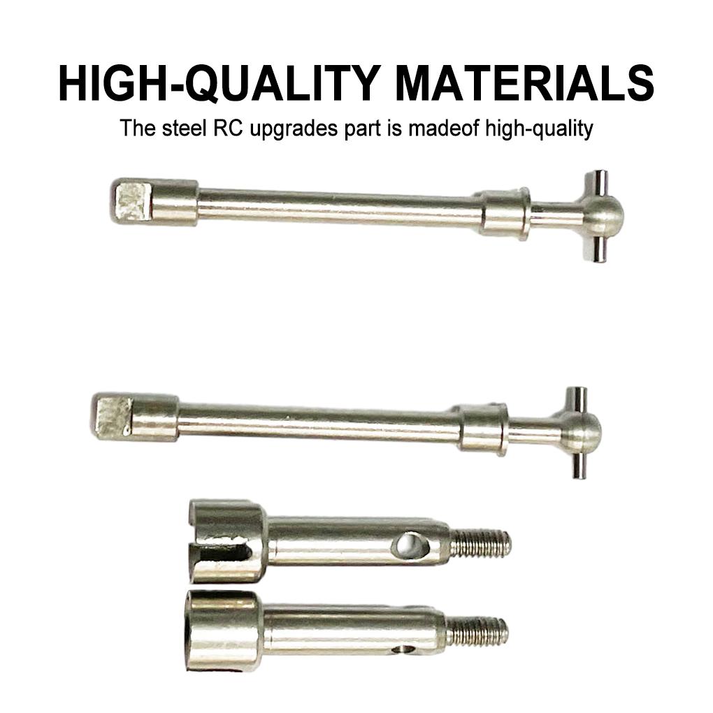 4pcs 1/24 Stainless Steel Wheel Axle For SCX24 Crawler Reinforced RC Car Accessories Replacement Parts RC Upgrade Part