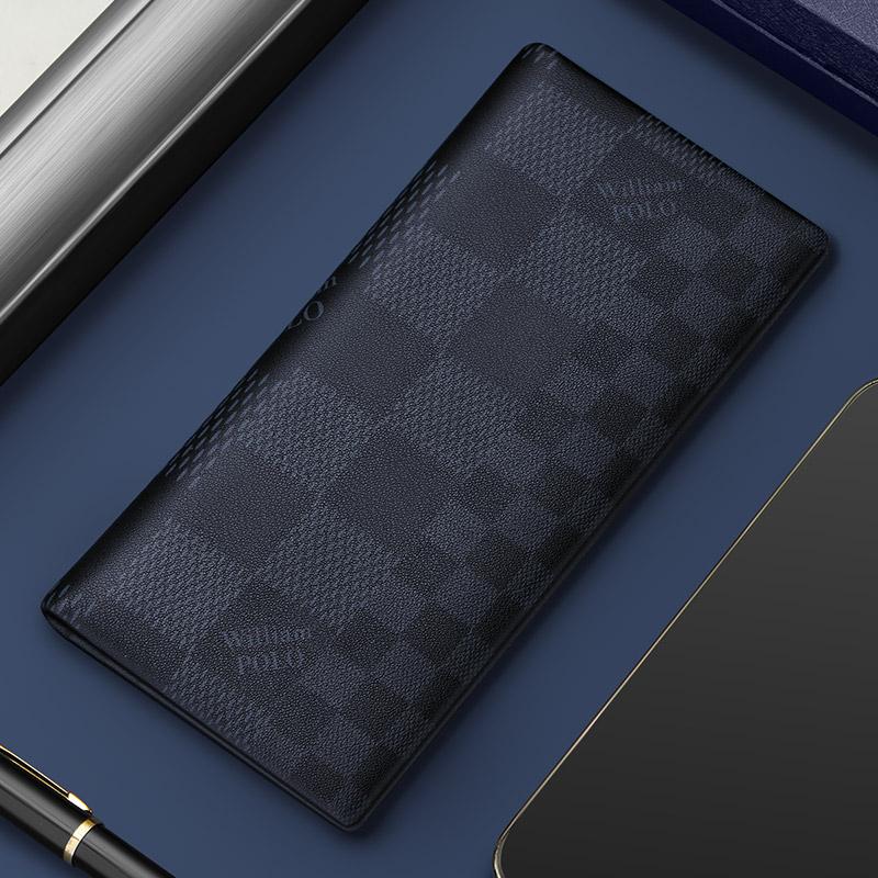 

Кошелек Williampolo, мужской кошелек, длинная роскошная сумка для карт, тонкий кошелек, держатель для карт, мужской кошелек с держателем для учетных данных, мужской кошелек для карт One Size чёрный