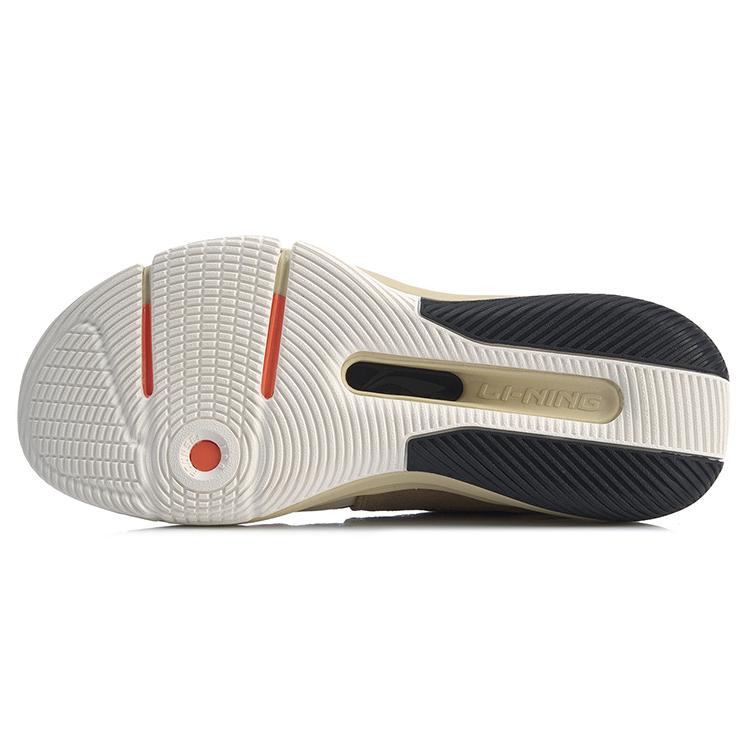 Li Ning 937 Vintage Basketball Shoes Men's High top Apricot/Black ABPP035-6