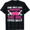 Funny Bowling Art For Women Girls Track Bowling Spare Bowler T-Shirt