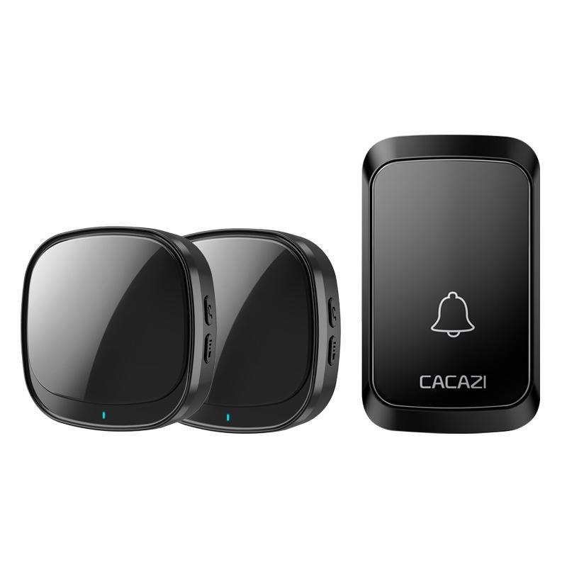 Smart Wireless Doorbell with Two Receivers: USB-Powered Indoor Chime System Wireless Doorbell Set