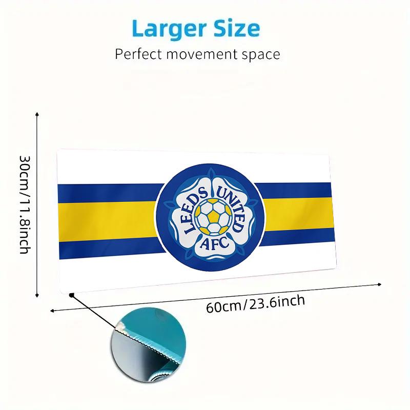 Leeds AFC Color Mouse Pad Large Gaming Table Cushion Non-slip Laptop Tablet Big Mousepad XXL Mat Mini PC Playmat With Lock edge