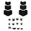 LED Lighted Bat Stickers Removable Glow Wall Stickers Battery Powered Halloween Spider Atmosphere Lamp for Stairs Bedroom Window