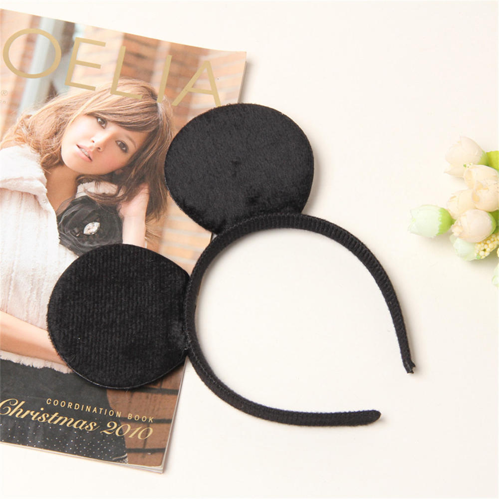 Favors Bows Knot Hair Hairbands Baby Girls Ears Headbands Lovely Pink Mom Party Ears Lovely Boys Mickey Minnie Black Accessories