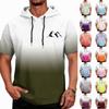 Sudadera con capucha de manga corta de secado rápido para hombre, protección solar UPF 50+, para pesca, deportes, exterior, ligera, transpirable