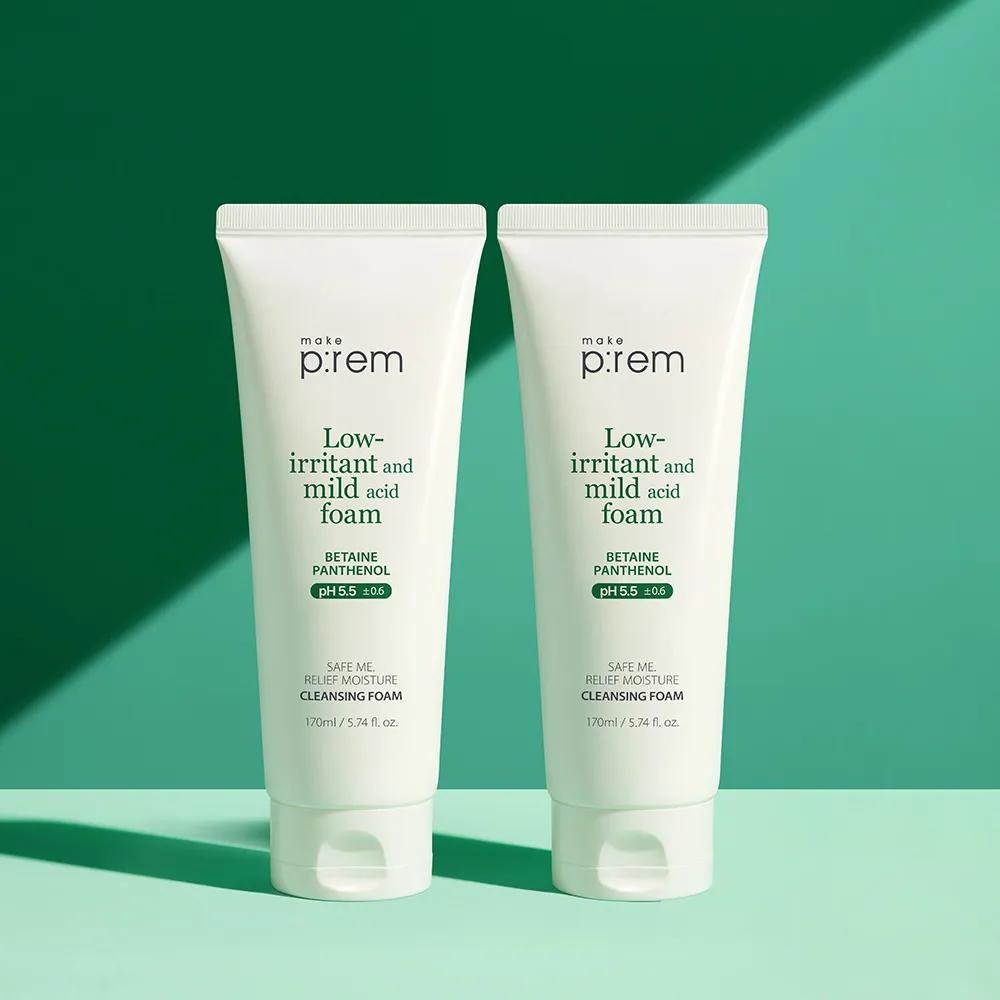 

Make P:REM Safe Me Moisture Mild Acidic Cleansing Foam 170ml (2 pieces)