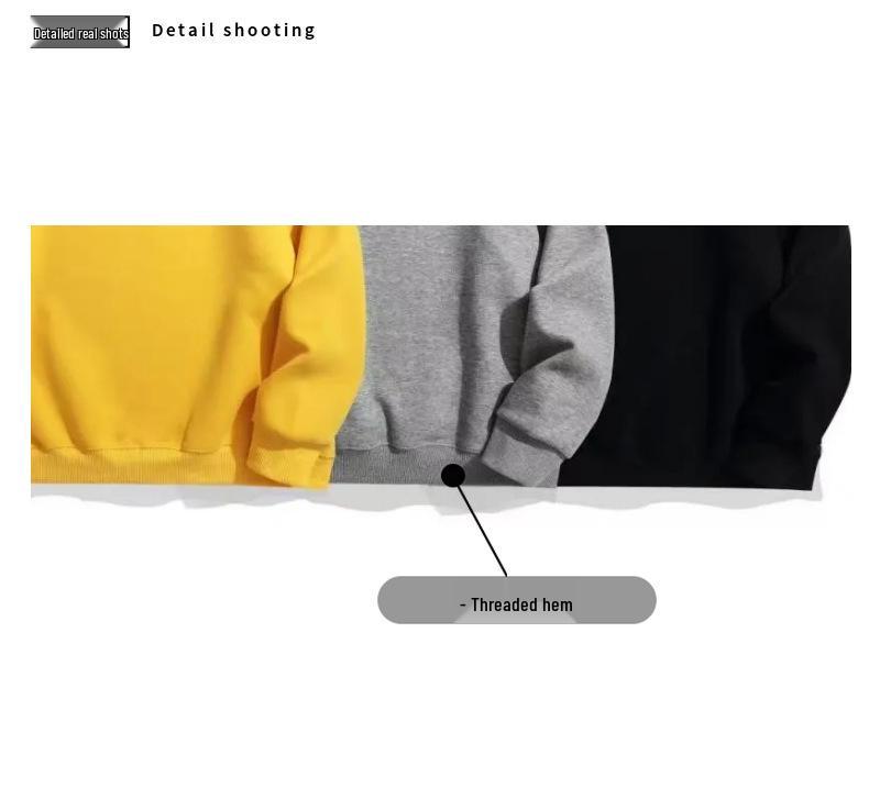 Dámská trendy mikina s přepadlými rameny - 2025 Huamian s kulatým výstřihem, 320g volný střih pulovr módní svrchní oděv