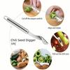 Vegetable Corer Tool Fruit and Vegetable Corer Pepper Pitter Tomato Corer Remover Cherry Pitter Zucchini Corer To Remove Seeds