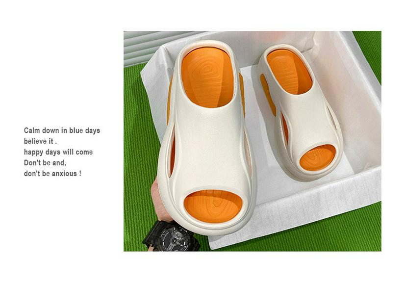 Cross-Border Trendy Color Block Thick Sole Non-Slip Breathable Sports Sandals for Couples