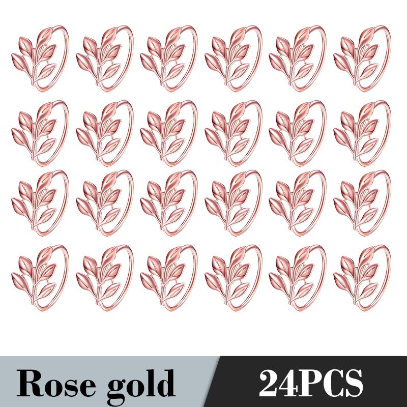 6Pcs Gold Leaf Napkin Rings Fall Napkin Holder for Christmas Thanksgiving Wedding Dinnig Table Decoration 2026 HWL02