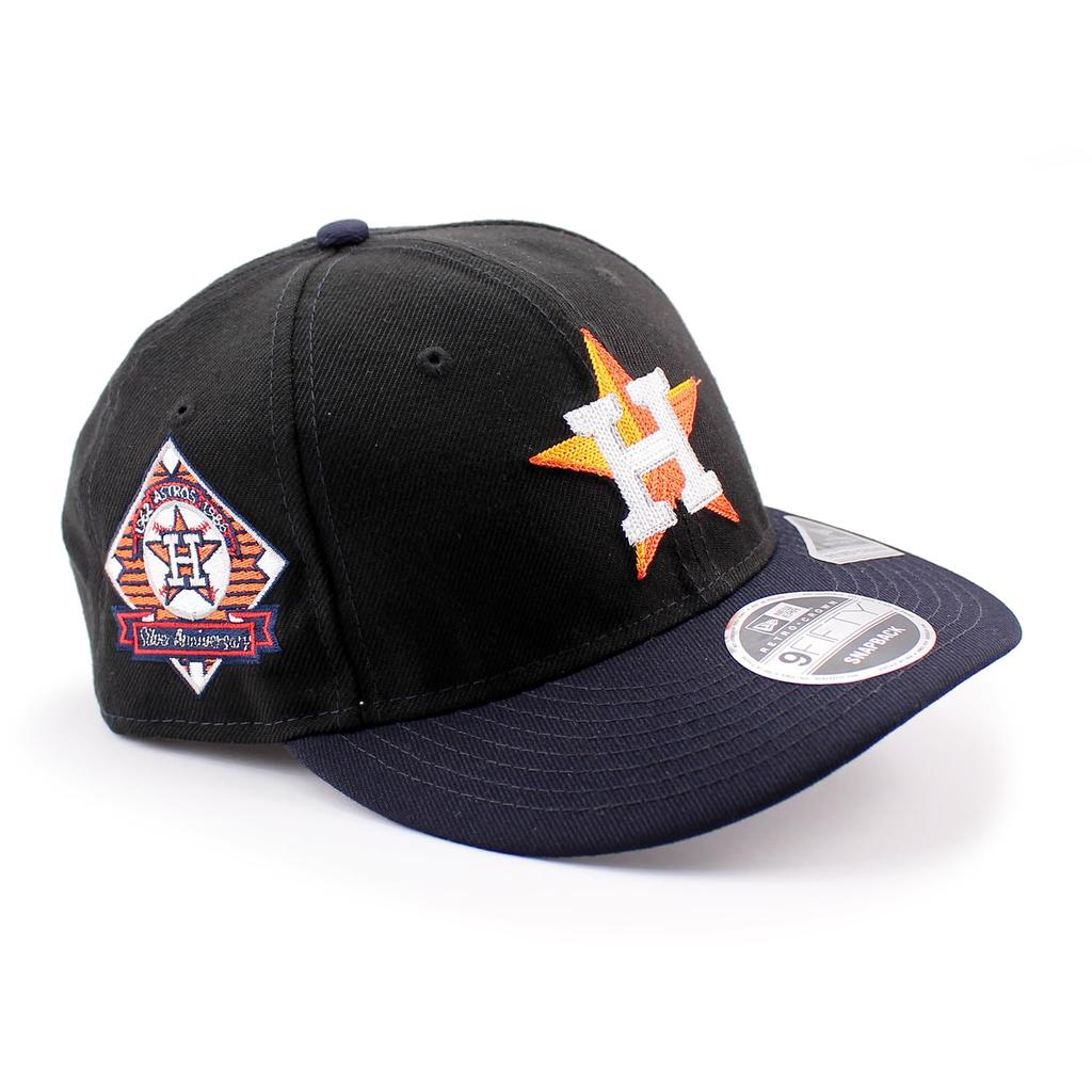 New Era Cap RC9FIFTY Houston Astros MLB SILVER ANNIVERSARY RETRO CROWN SNAPBACK CAP NAVY HOUSTON ASTROS 950 Hat Retro Crown [Used]
